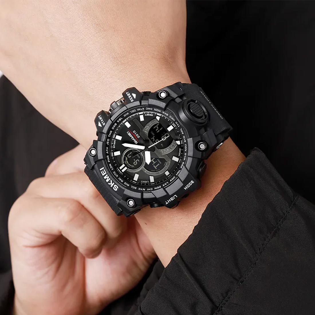RELOJ SKMEI PROTEUS HOMBRE ANALÓGICO DIGITAL MULTIFUNCIÓN NEGRO 2625 - 6