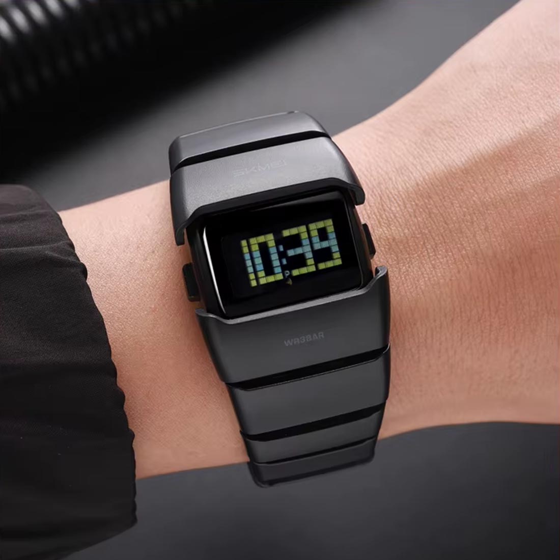 RELOJ SKMEI DRIOID HOMBRE DIGITAL FUTURISTA MODERNO LED NEGRO 2722 - 7