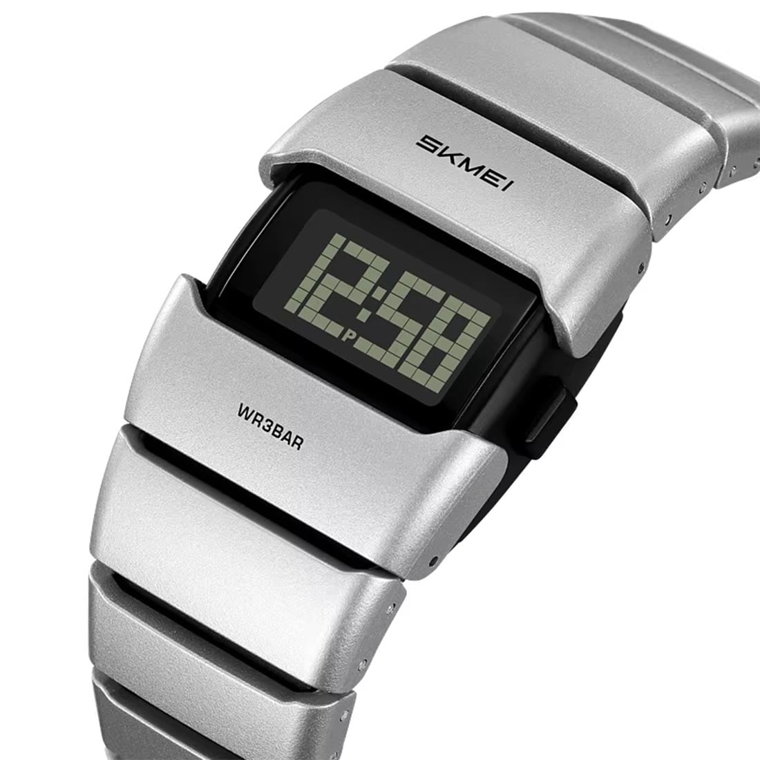 RELOJ SKMEI DRIOID HOMBRE DIGITAL FUTURISTA MODERNO LED GRIS 2722 - 3