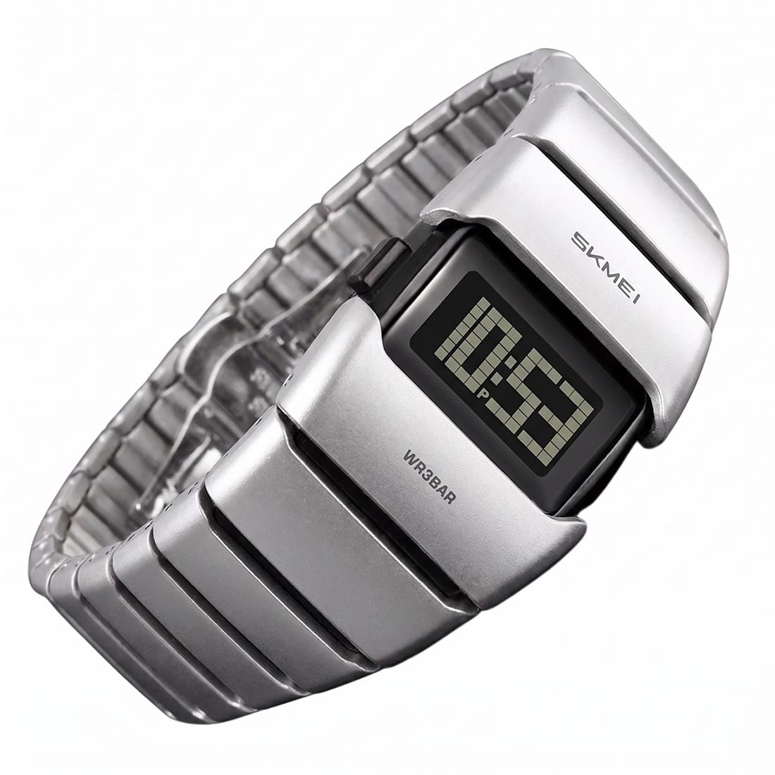 RELOJ SKMEI DRIOID HOMBRE DIGITAL FUTURISTA MODERNO LED GRIS 2722 - 4