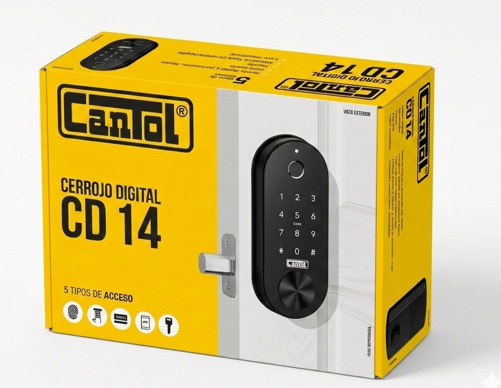 CERROJO DIGITAL CANTOL MOD. CD-14 - 6
