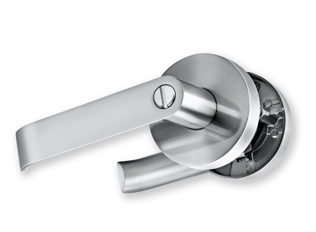CERRADURA DE MANIJA ALLEGRA BAÑO ACERO INOX - 1