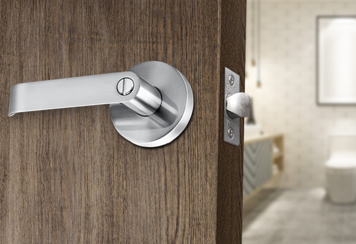 CERRADURA DE MANIJA ALLEGRA BAÑO ACERO INOX - 2