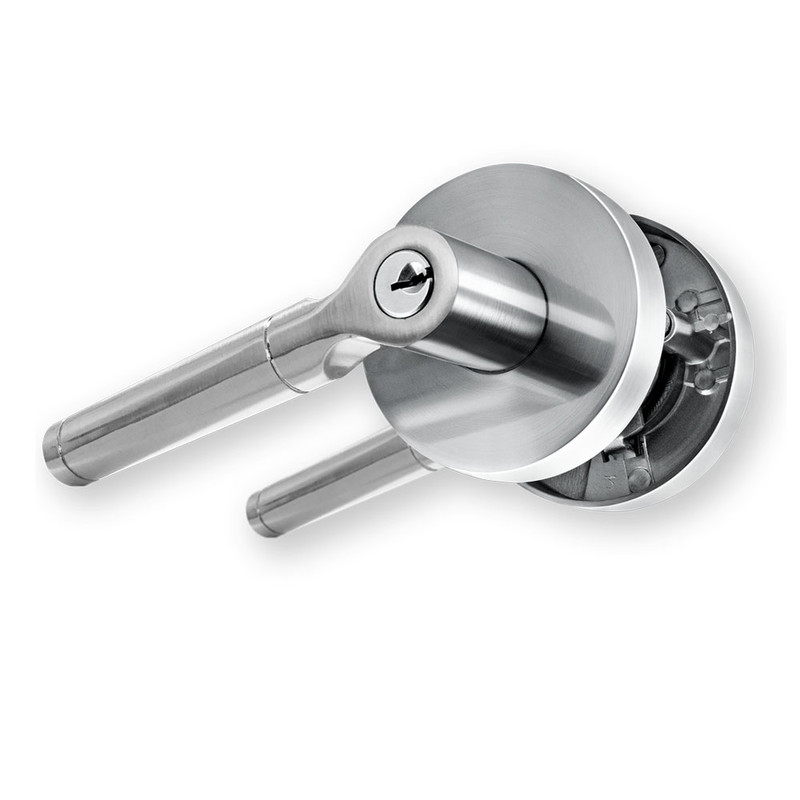 CERRADURA DE MANIJA FLAVIA DORMITORIO ACERO INOX - 1