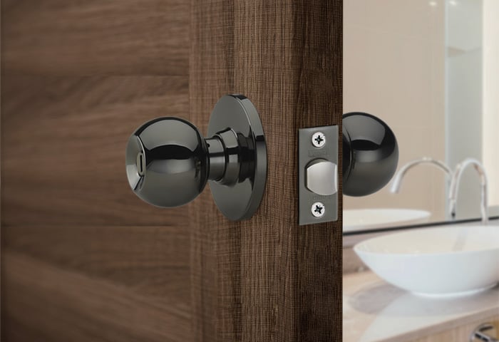 CERRADURA DE POMO BAÑO BRONCE QUEMADO BL91 - 2