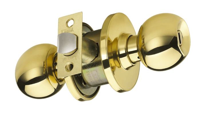 CERRADURA DE POMO BAÑO BRONCE PULIDO BL71 - 1