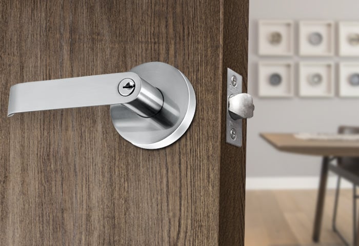 CERRADURA DE MANIJA ALLEGRA DORMITORIO ACERO INOX - 2
