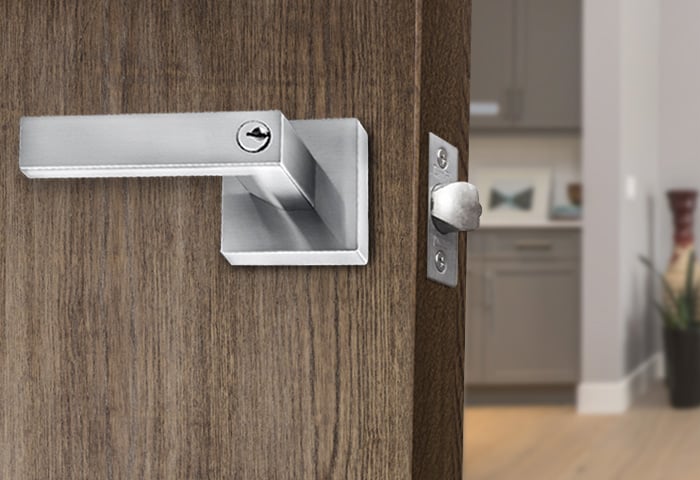CERRADURA DE MANIJA DANNA DORMITORIO ACERO INOX - 2