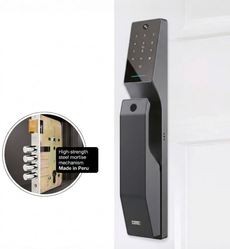 CERRADURA DIGITAL EMBUTIR CANTOL MOD.EVA GRAFITO - 3