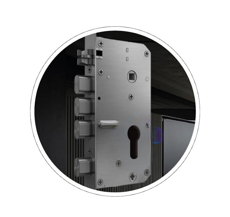 CERRADURA DIGITAL EMBUTIR CANTOL MOD. CDI NEGRO - 3