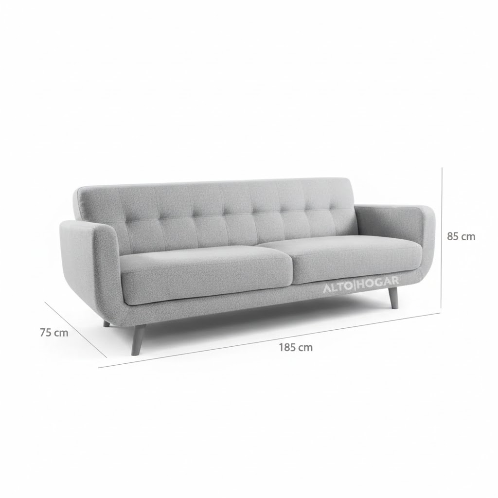 JUEGO DE SALA LINDSEY 3 2 1 BEIGE - TAPIZ ANTIFLUIDO - 3