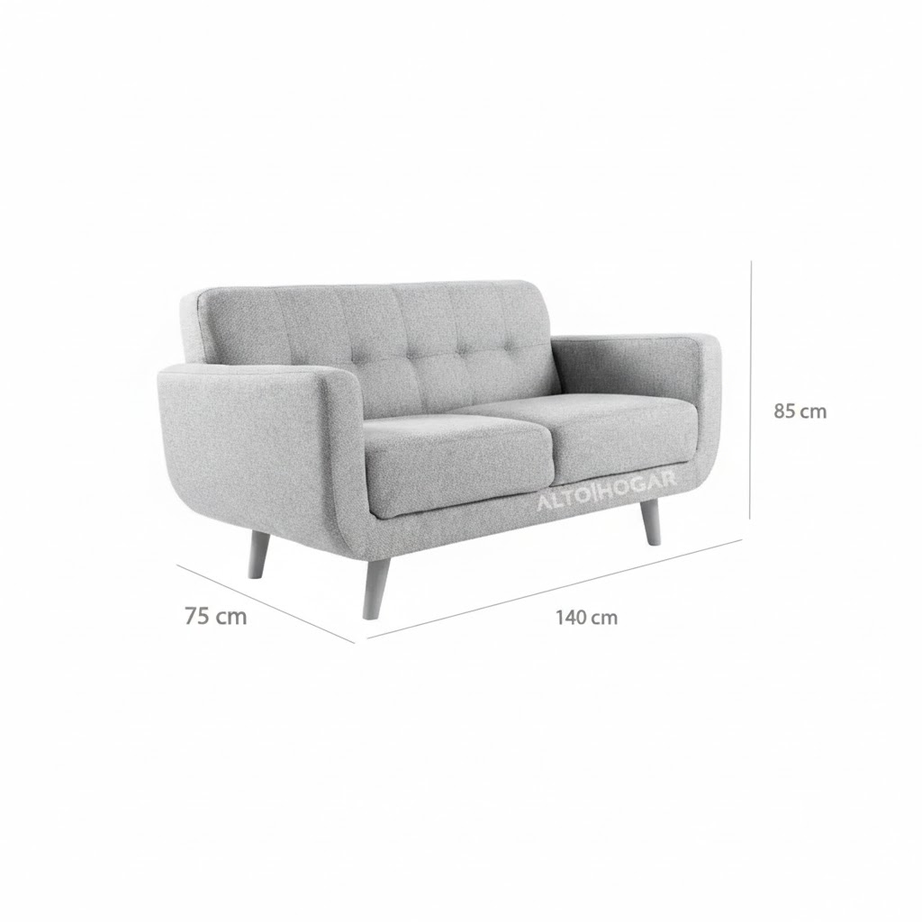 JUEGO DE SALA LINDSEY 3 2 1 BEIGE - TAPIZ ANTIFLUIDO - 4