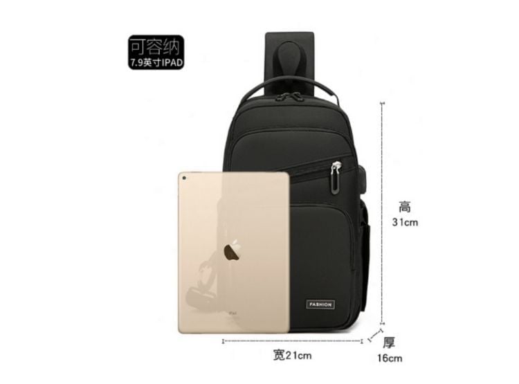 MORRAL MOCHILA PECHERA IMPERMEABLE PREMIUM UNISEX - 4