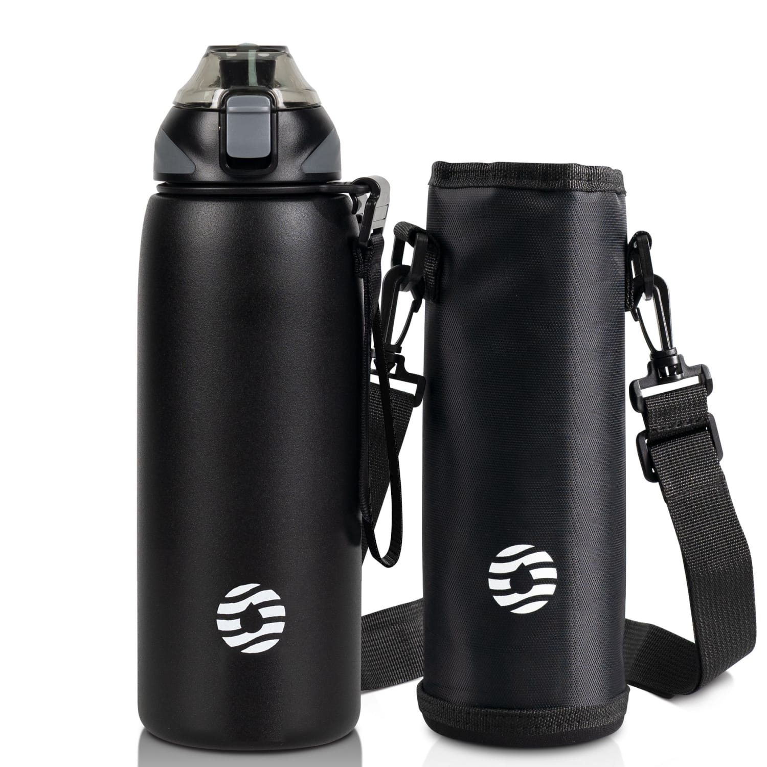 BOTELLA FJBOTTLE 1000ML AGUA CON AISLAMIENTO Y TAPA TRITÁN NEGRO - 1