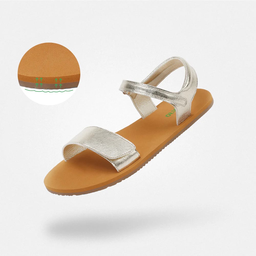 SAGUARO - SANDALIAS GLOW I BAREFOOT - DORADO - 1