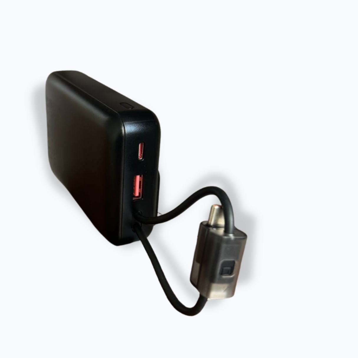 WESDAR - POWER BANK 22.5W PD LED FAST CHARGE C/CABLE LIGHTNING Y USB-C 20000MAH - NEGRO - 3
