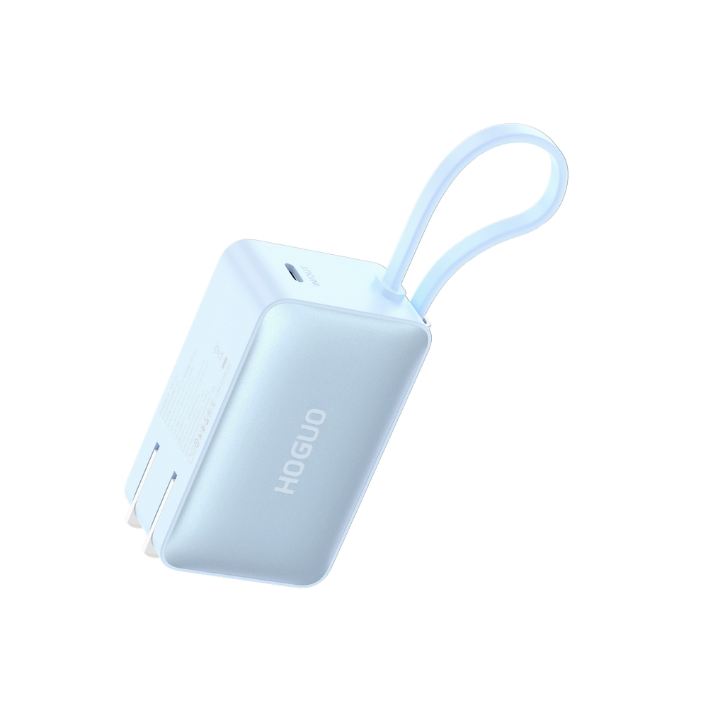 VERYSUN - MINI POWER BANK 3 EN 1 PARA VIAJES 5000MAH IPHONE 15/16 USB-C CON ENCHUFE PLEGABLE - 1