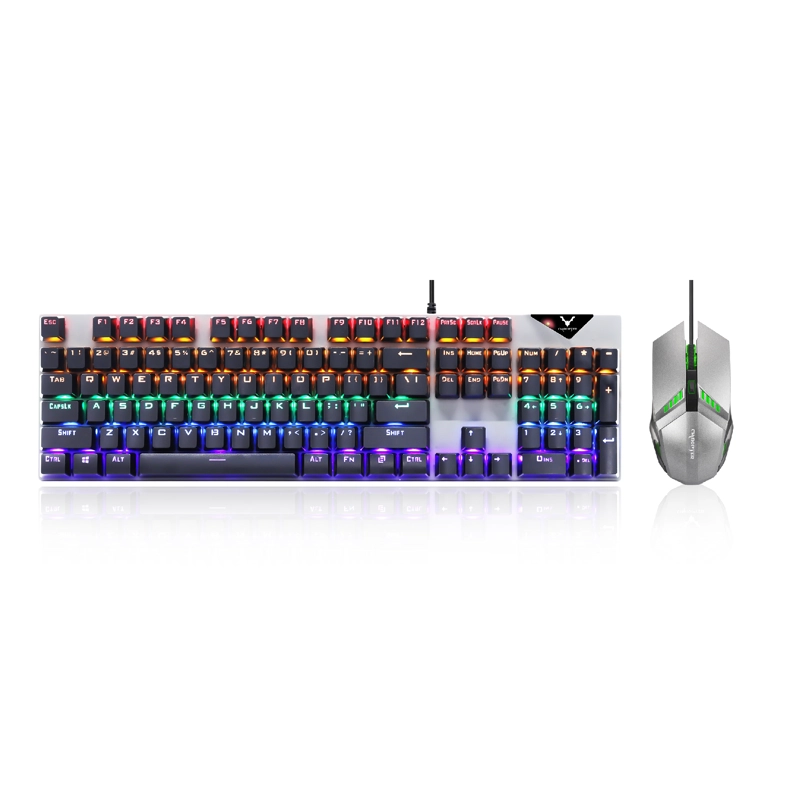 WESDAR - COMBO GAMING MOUSE + TECLADO MECÁNICO CON LUCES RGB - 1