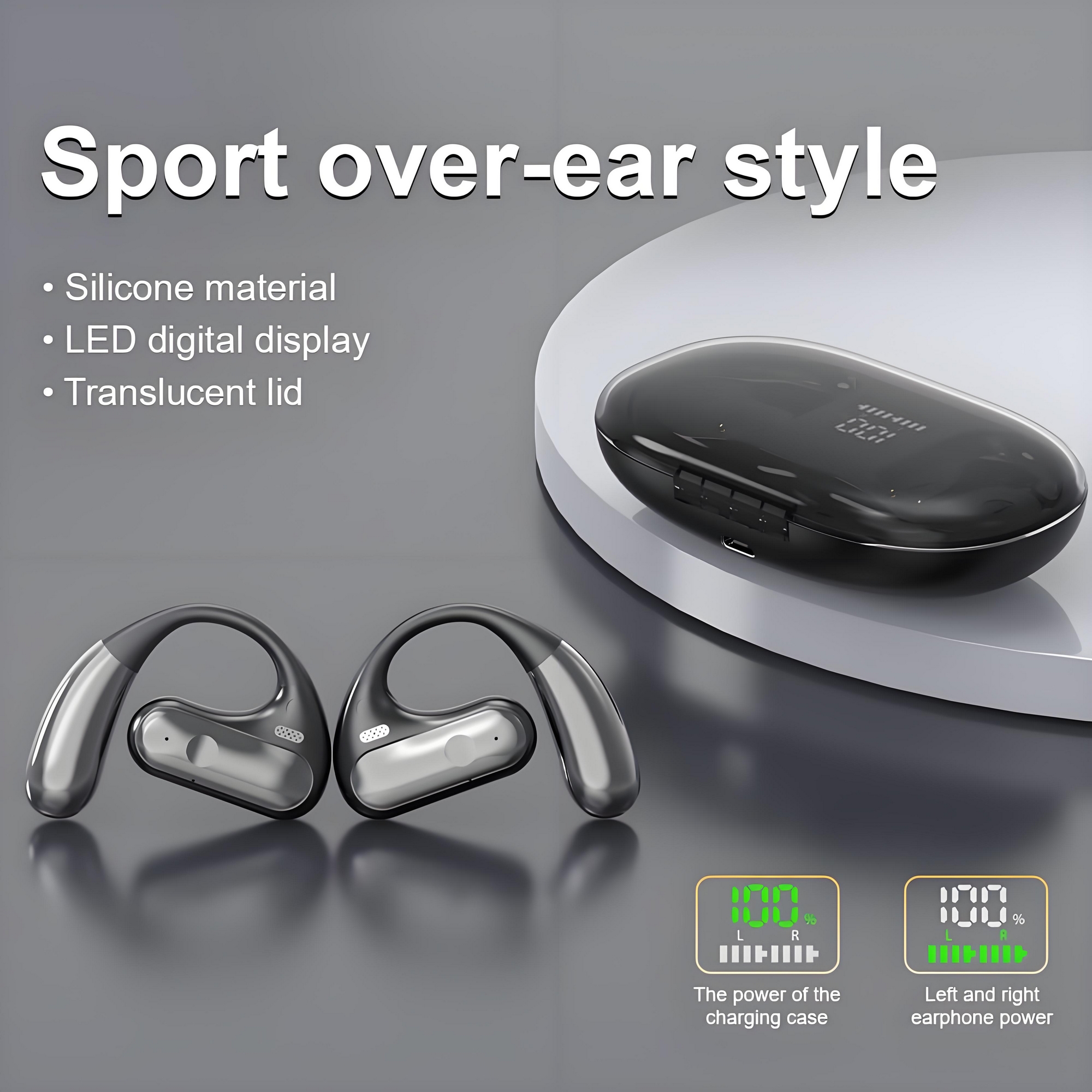 DOQAUS - AUDÍFONOS DEPORTIVOS Q28 OPEN-EAR BT 5.3 - BLANCO - 4
