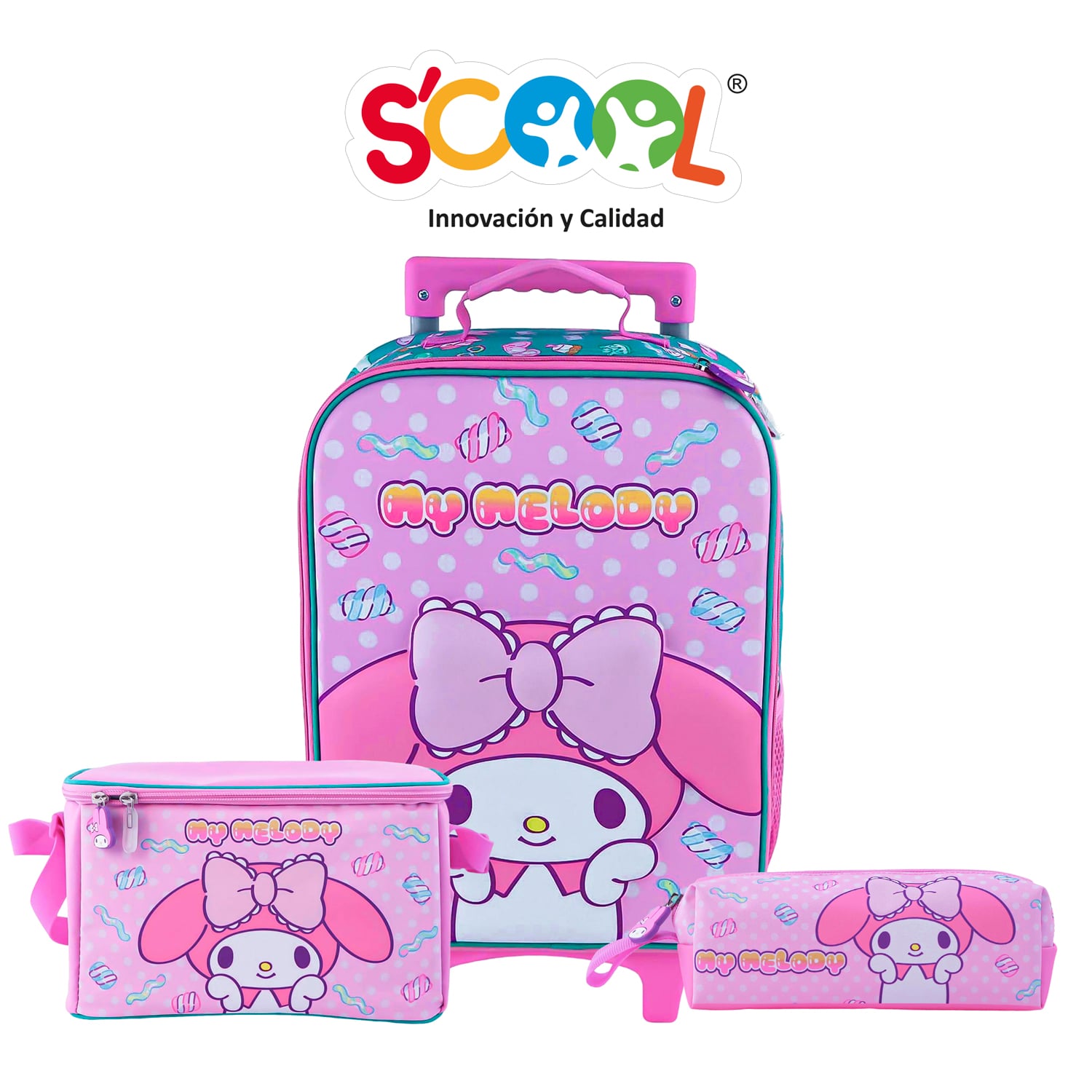 SCOOL - SET KOMBAT MALETA MED EVA 3D MY MELODY - 1