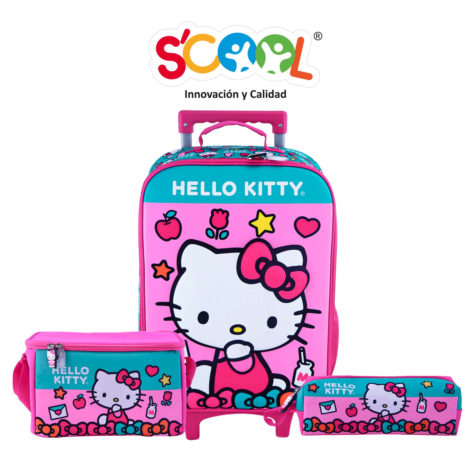 SCOOL - SET MALETA KOMBAT GDE EVA 3D HELLO KITTY_A - 1