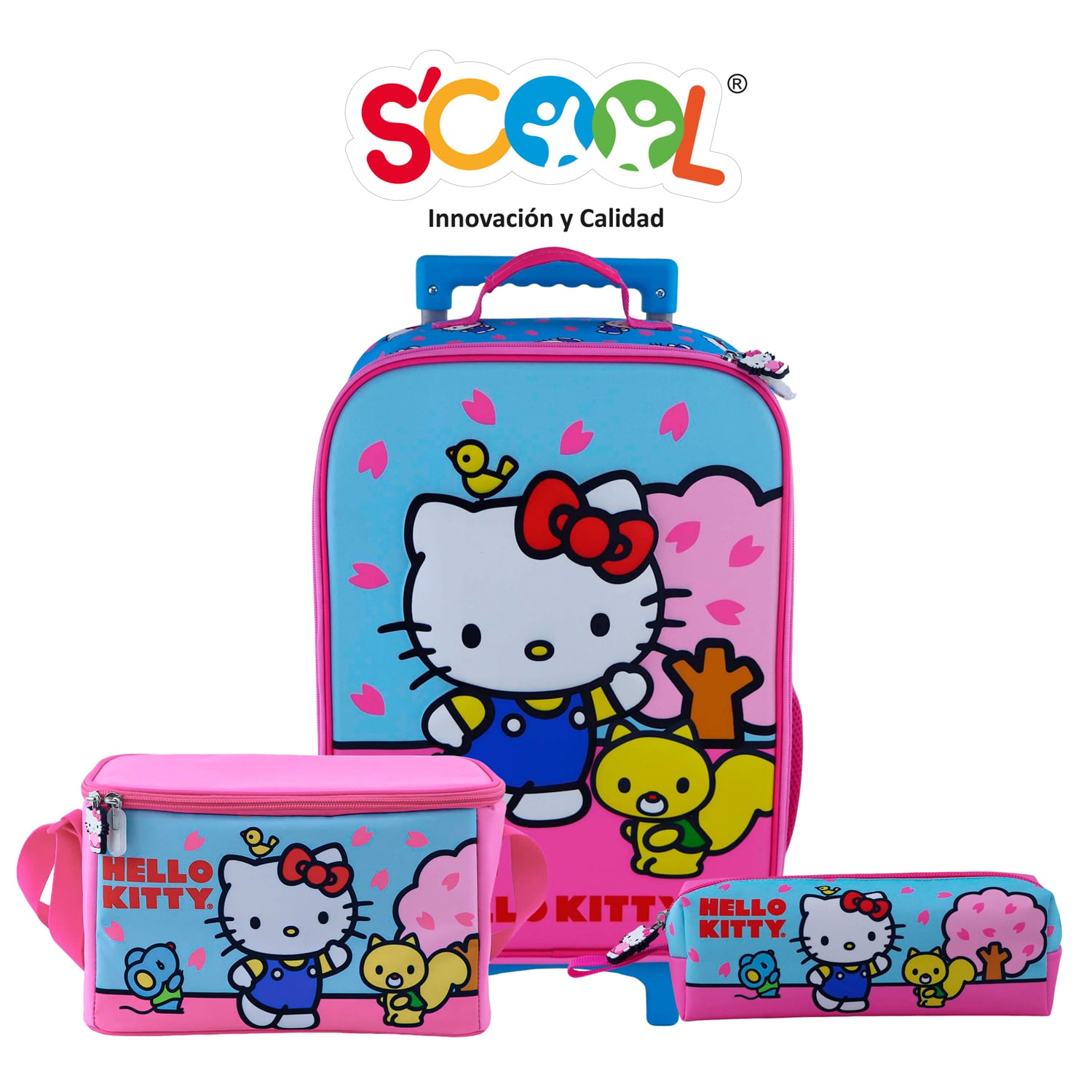 SCOOL - SET MALETA KOMBAT GDE EVA 3D HELLO KITTY_B - 1