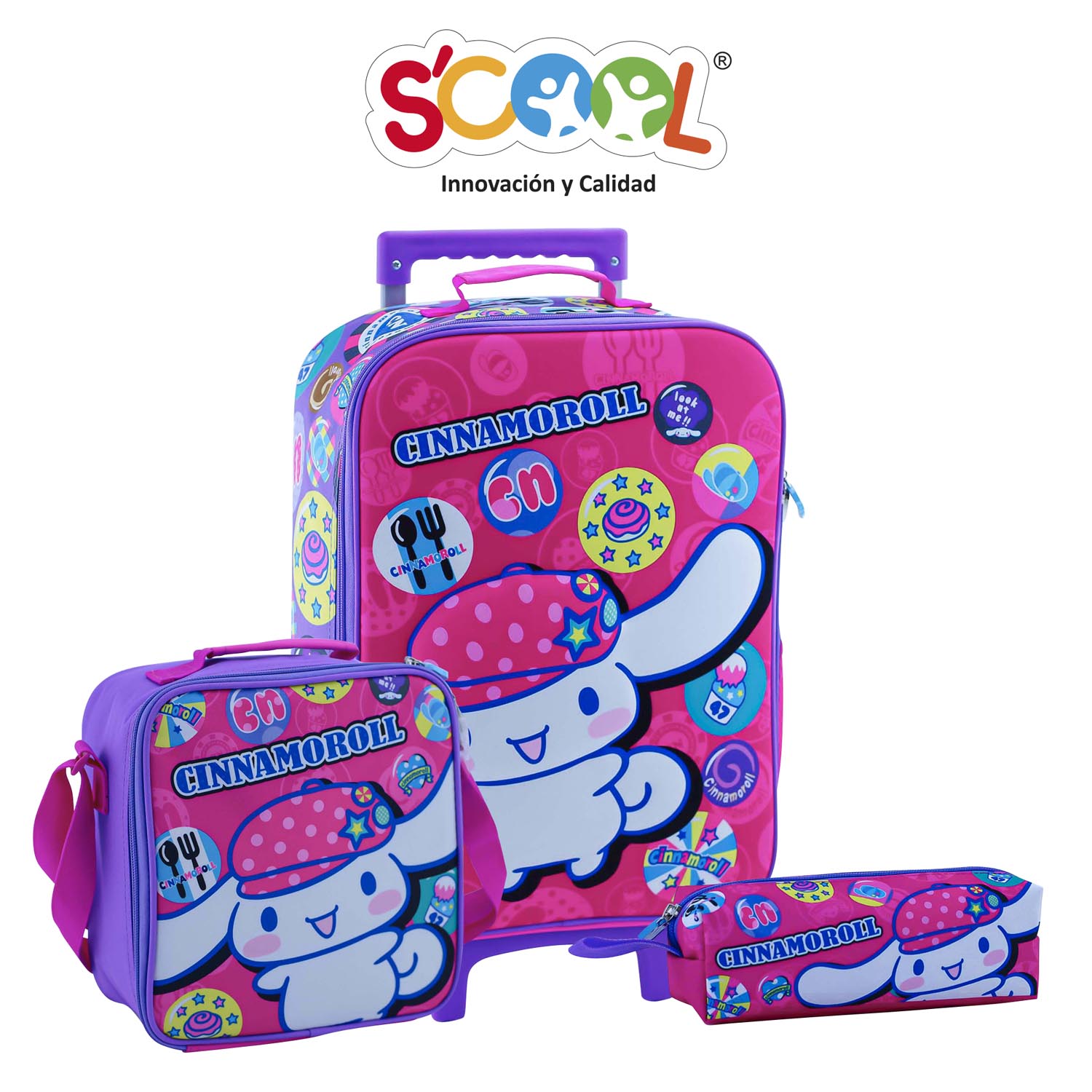 SCOOL - SET MALETA KOMBAT GDE EVA 3D CINNAMOROLL - 1