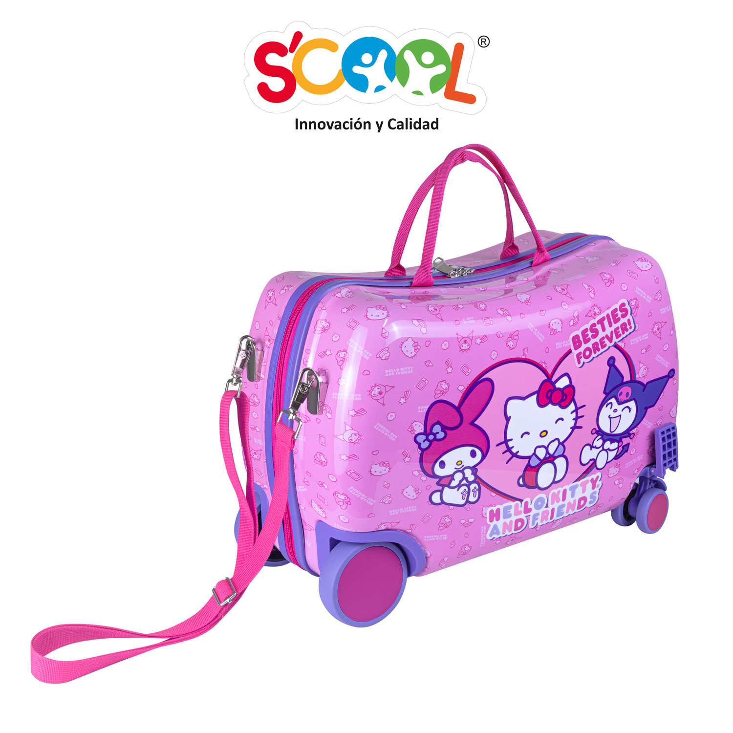 SCOOL - MALETA TRAVEL KIDS CARRY BAG HELLO KITTY Y FRIENDS - 2
