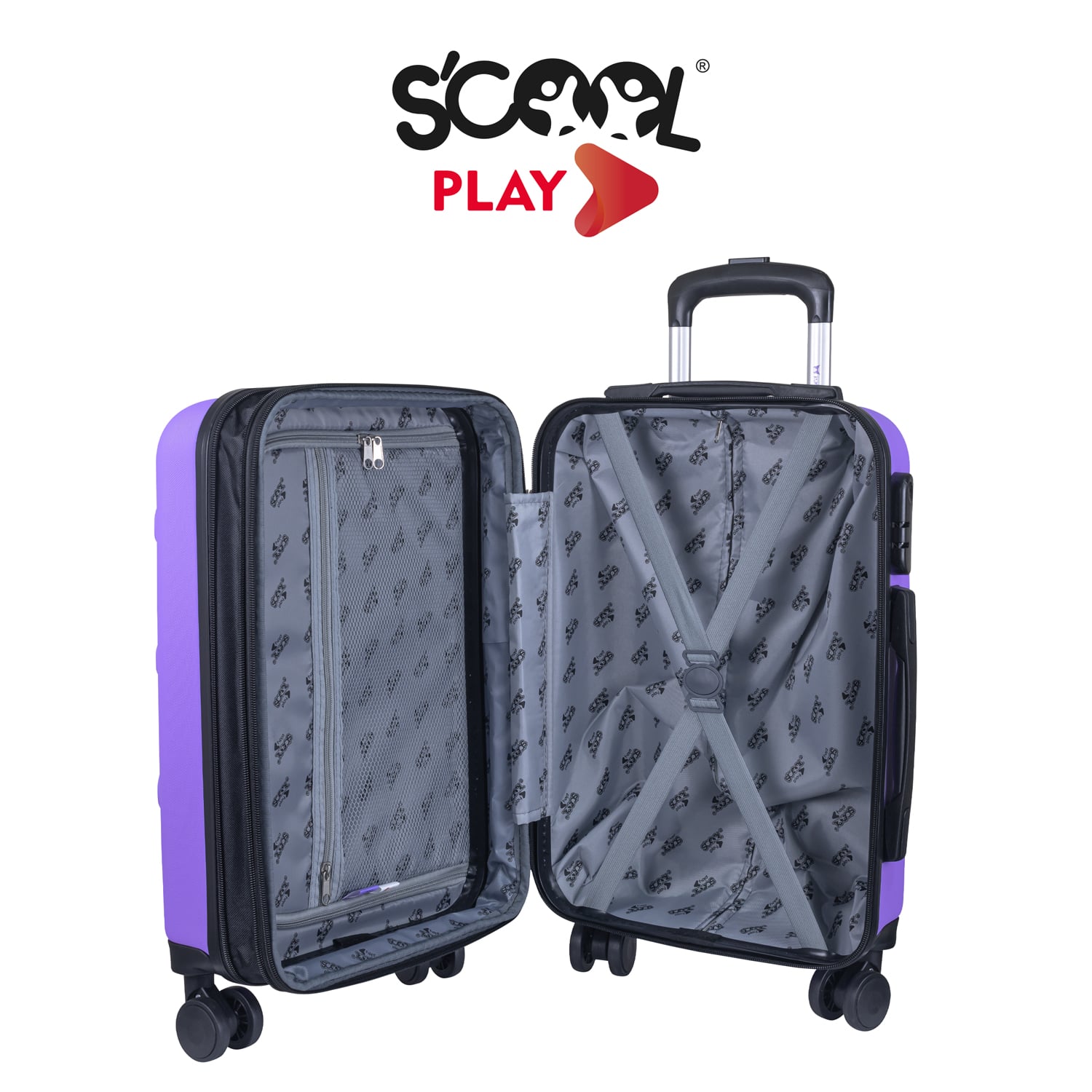 SCOOL PLAY - MALETA CARRY ON KUROMI LILA - 4