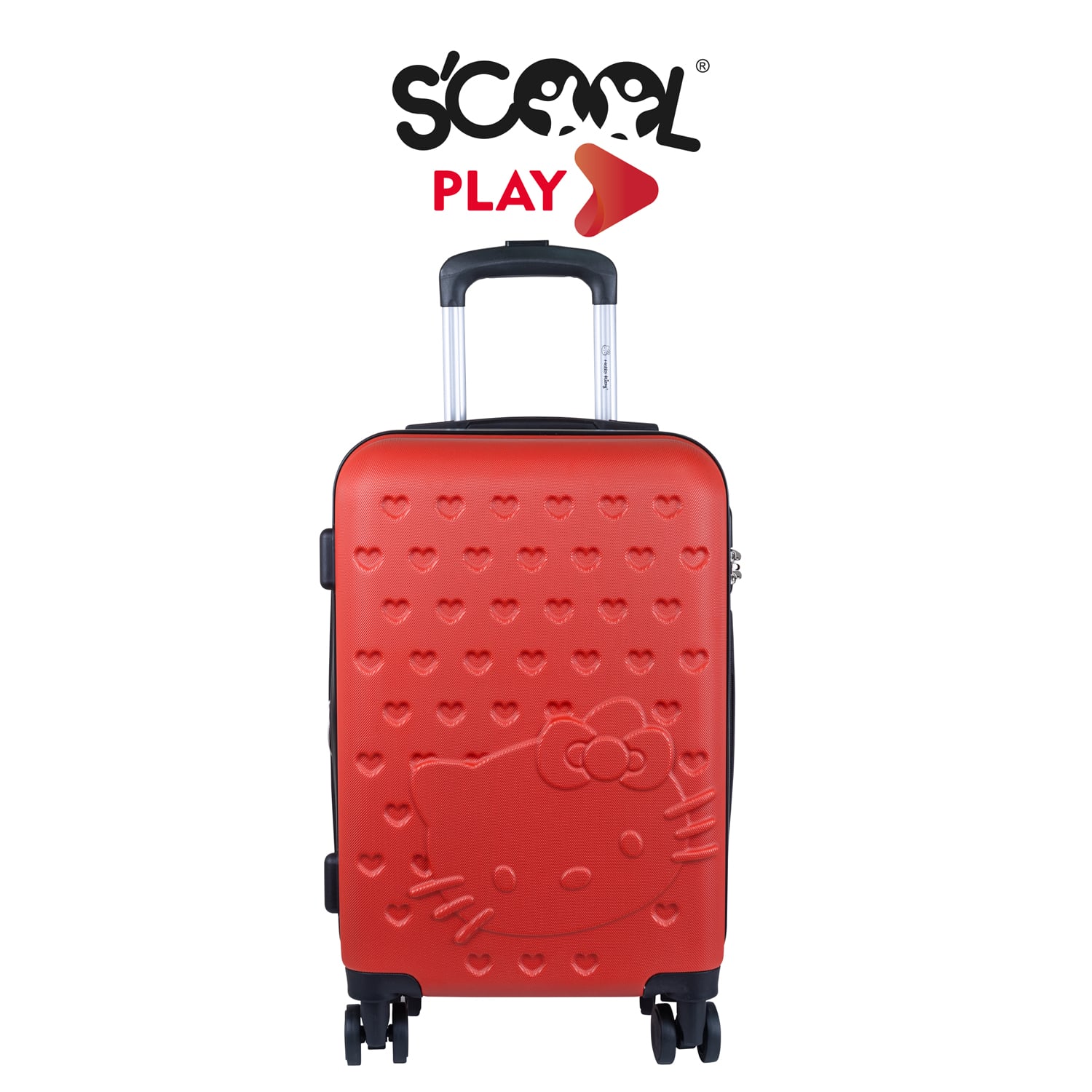 SCOOL PLAY - MALETA CARRY ON HELLO KITTY RED - 1