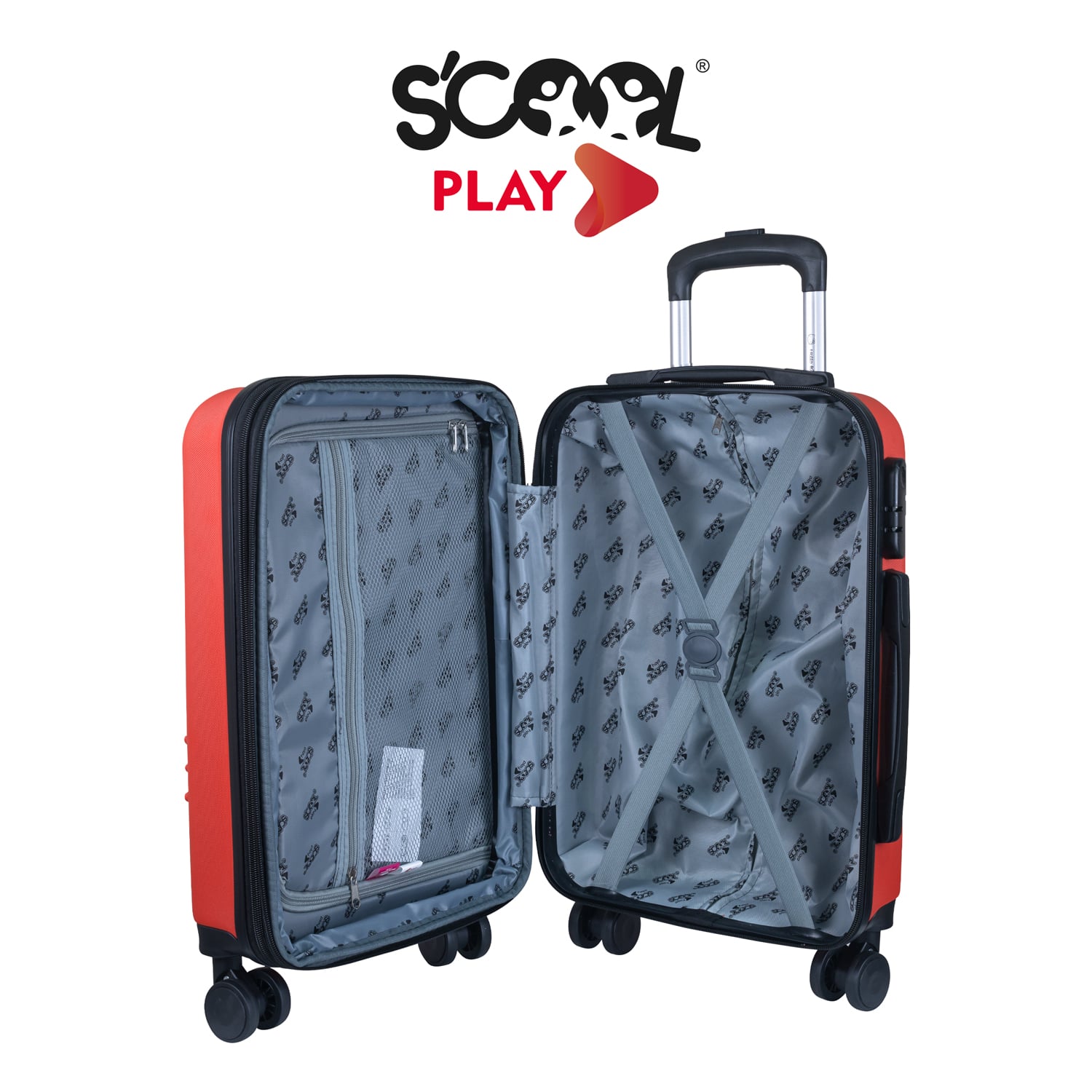 SCOOL PLAY - MALETA CARRY ON HELLO KITTY RED - 4