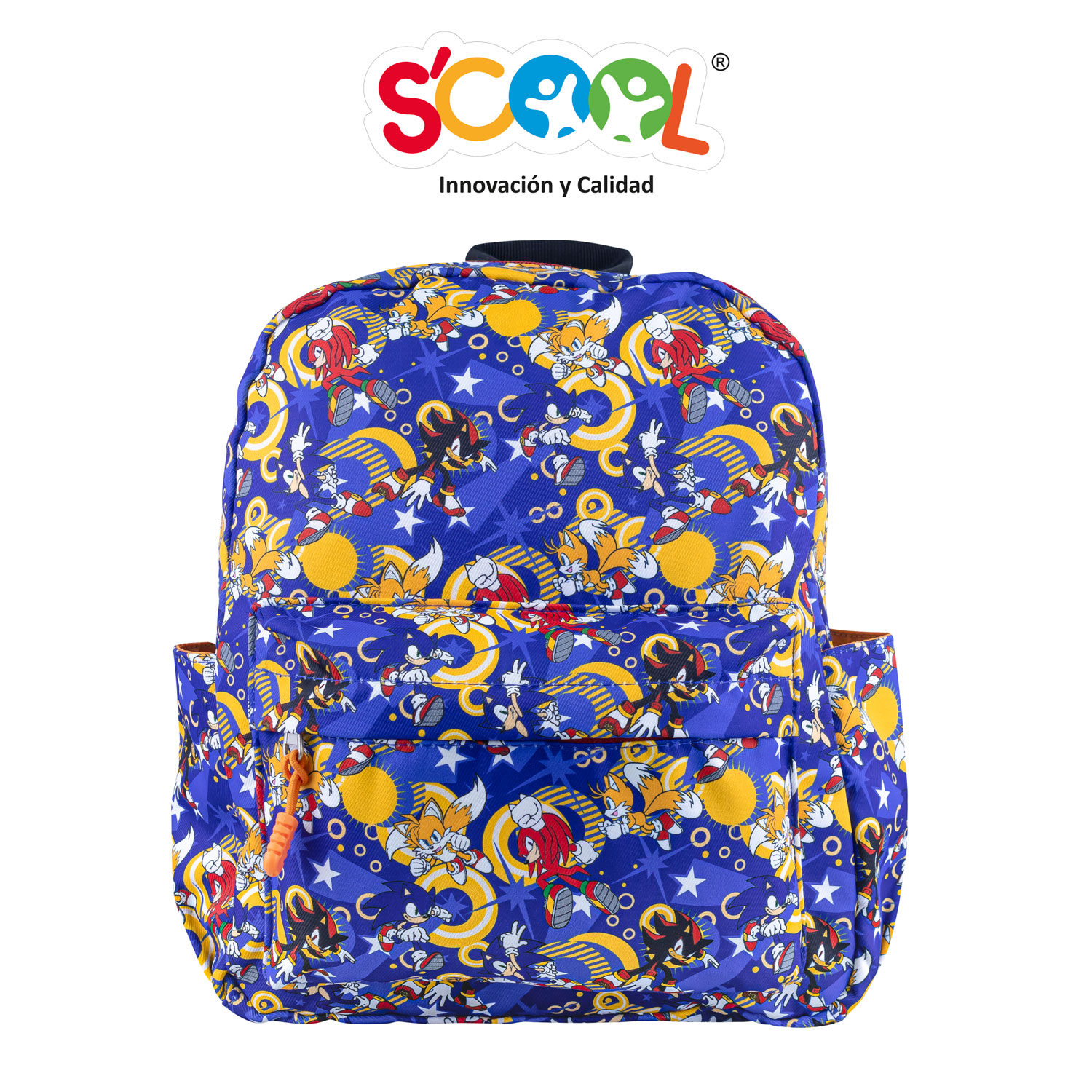 SCOOL - MOCHILA KIDS TELA PATTERN SONIC - 1