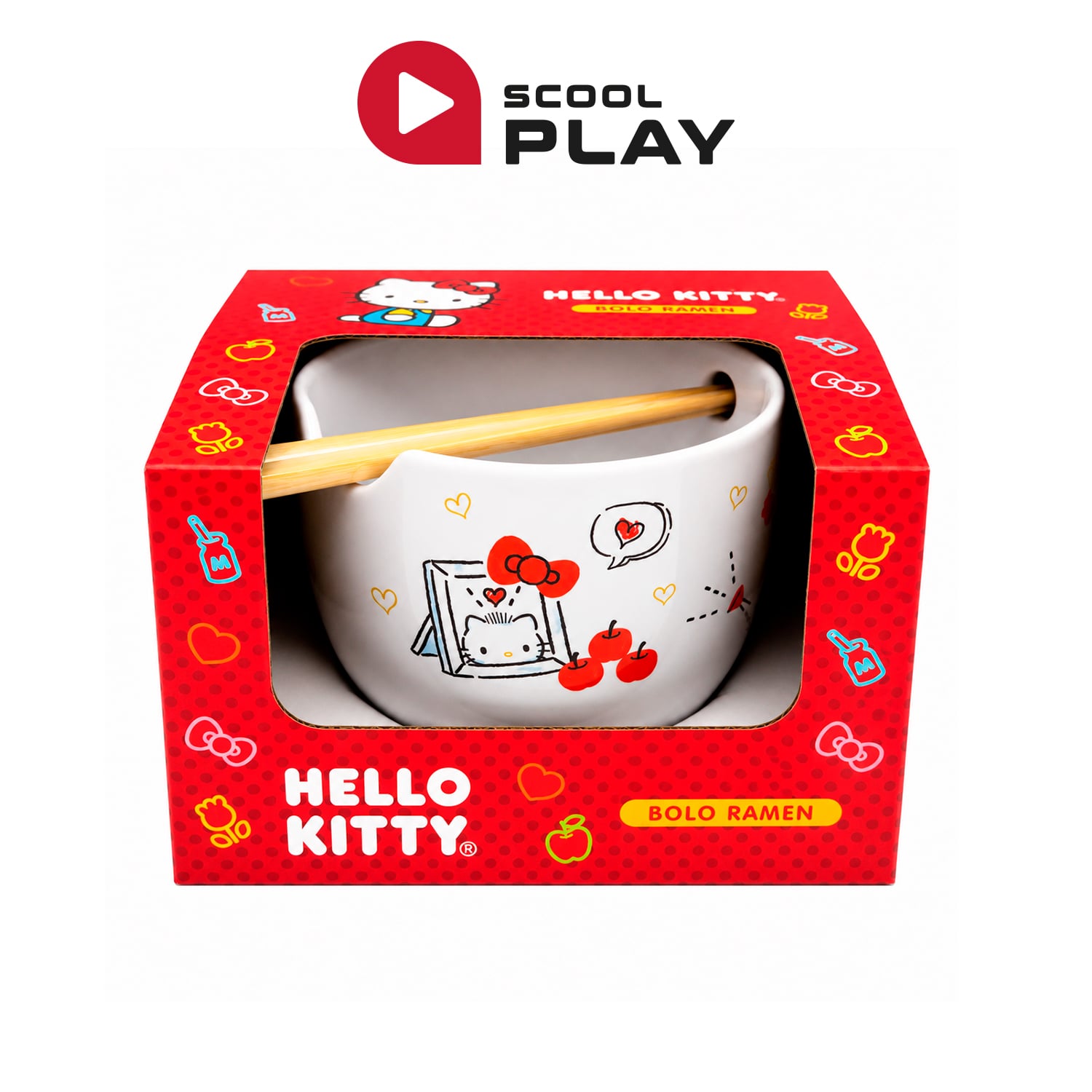 SCOOL - BOWL RAMEN CERÁMICA 26 PLAY 500 ML HELLO KITTY - 2
