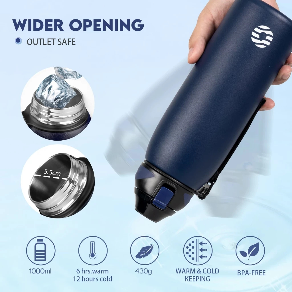 FJBOTTLE - BOTELLA DE AGUA CON AISLAMIENTO Y TAPA TRITÁN 800ML C/PORTA BOTELLA - 4