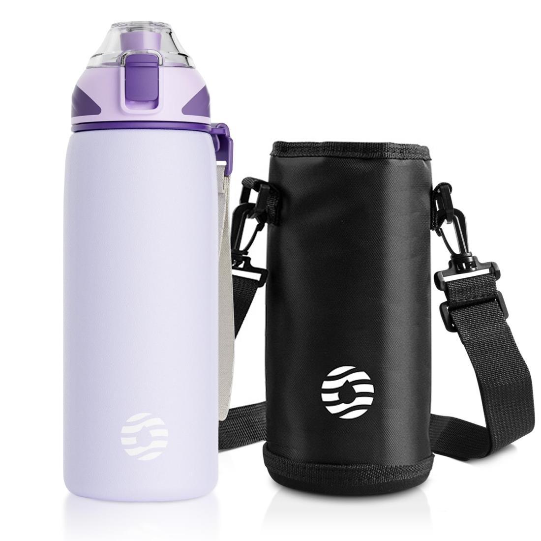 FJBOTTLE - BOTELLA DEPORTIVA ACERO CON AISLAMIENTO Y TAPA DE TRITAN 1000ML - PÚRPURA - 1