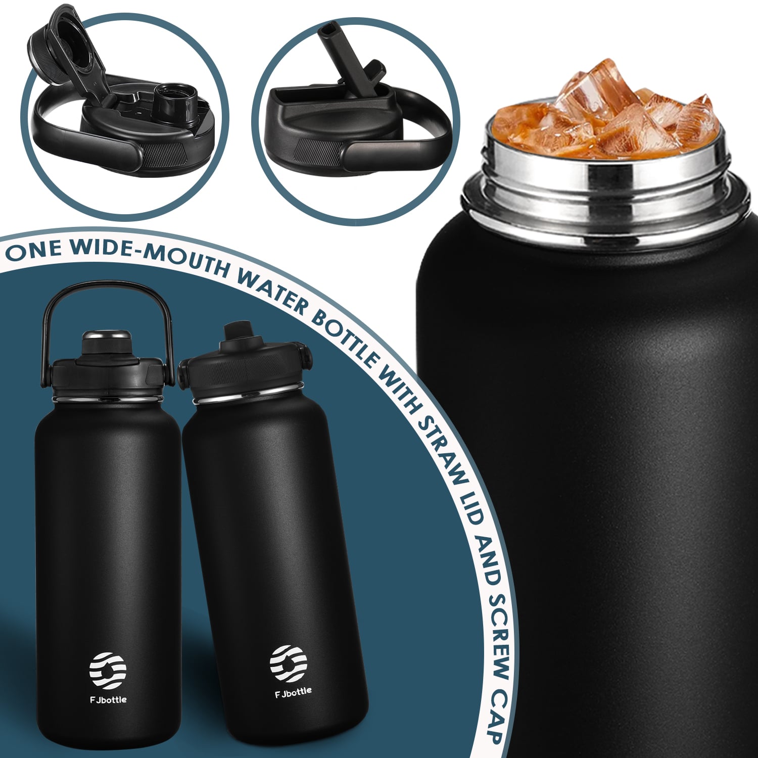FJBOTTLE - BOTELLA TÉMICO DE ACERO CON TAPA DE TRITÁN 950ML - 2