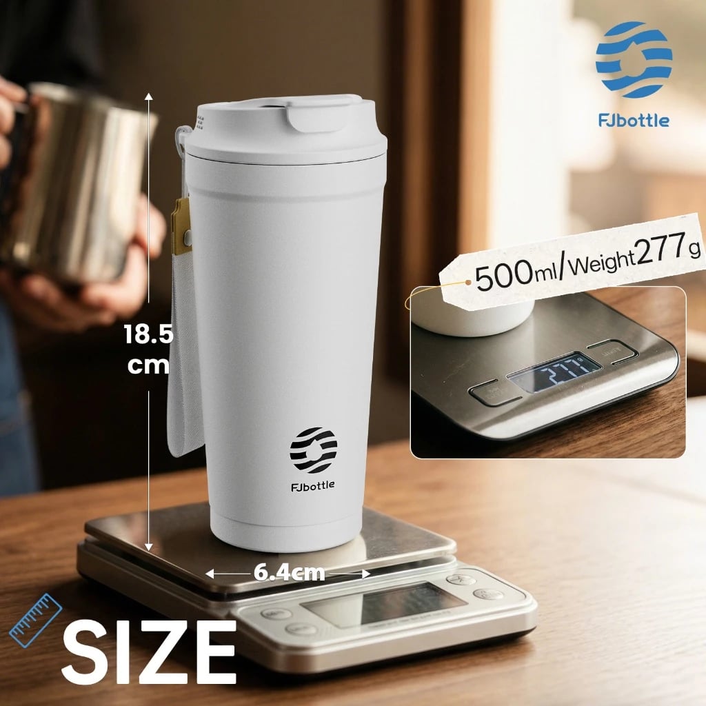 BOTELLA MUG TÉMICO ACERO CON TAPA DE TRITÁN 480ML - ROSA - 2