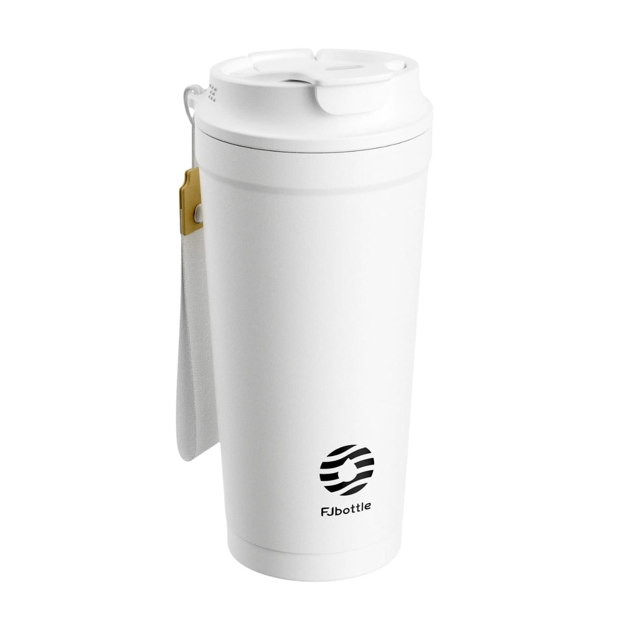 BOTELLA MUG TÉMICO ACERO CON TAPA DE TRITÁN 480ML - BLANCO - 1