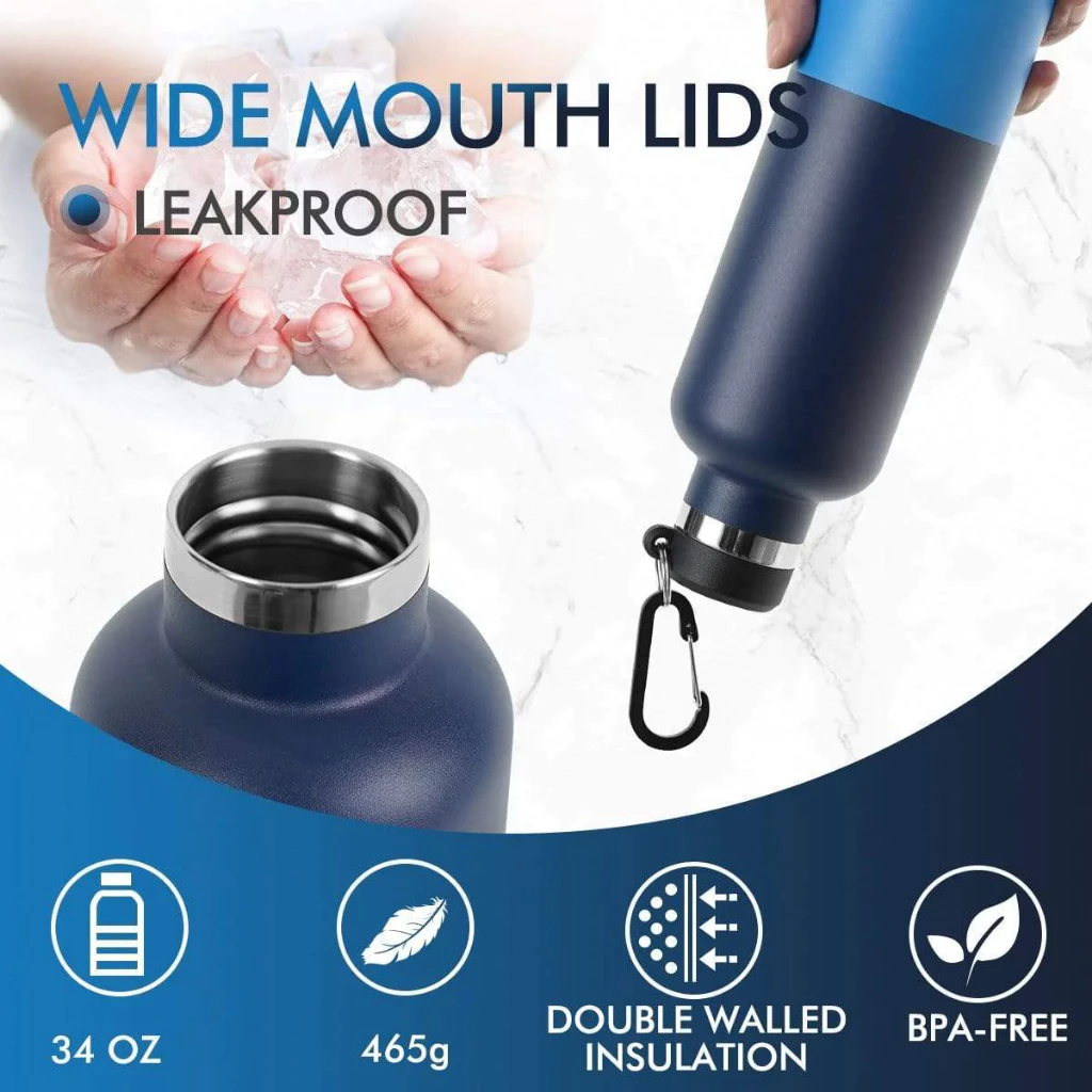 FJBOTTLE - BOTELLA TÉMICO DE ACERO CON TAPA DE TRITÁN 1000ML - 2