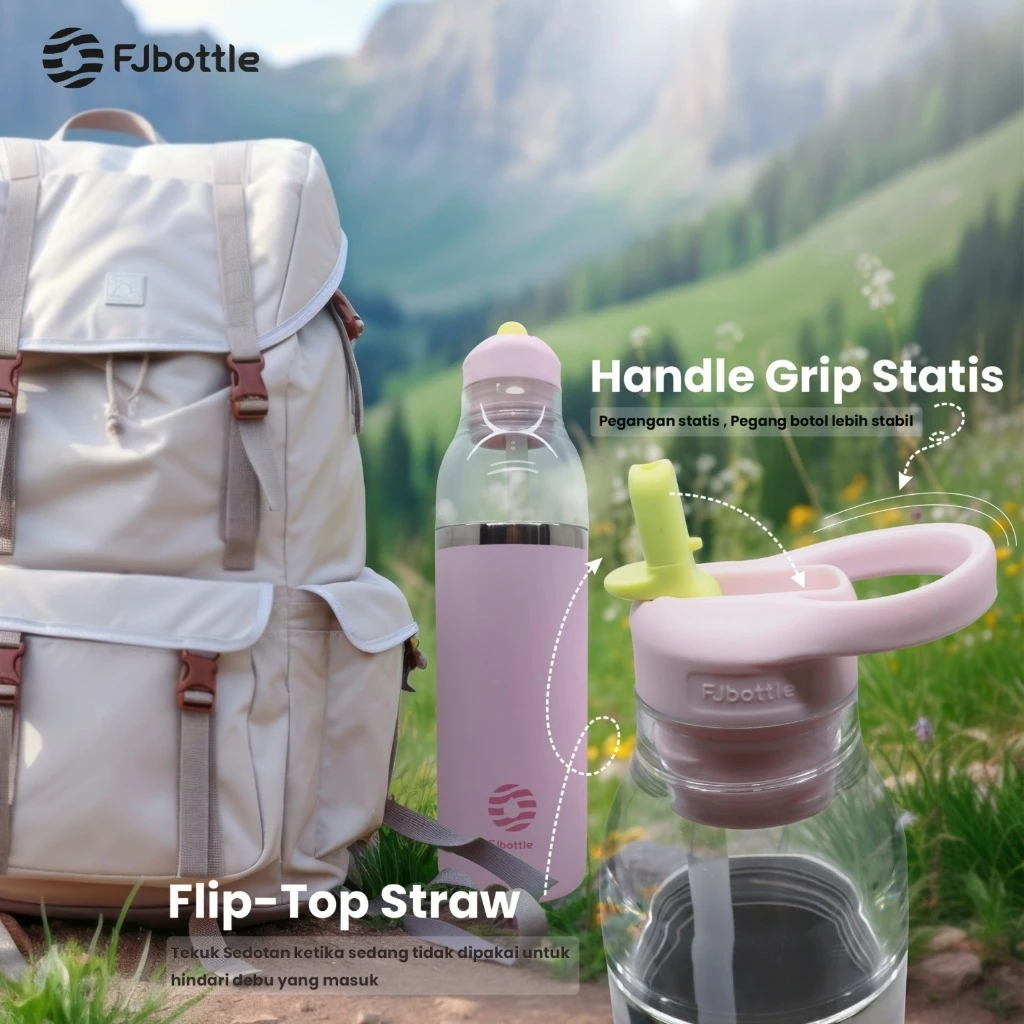 FJBOTTLE - BOTELLA DE ACERO DOBLE PARED 304S/S Y PLÁSTICO TRITAN DE 750ML - 3