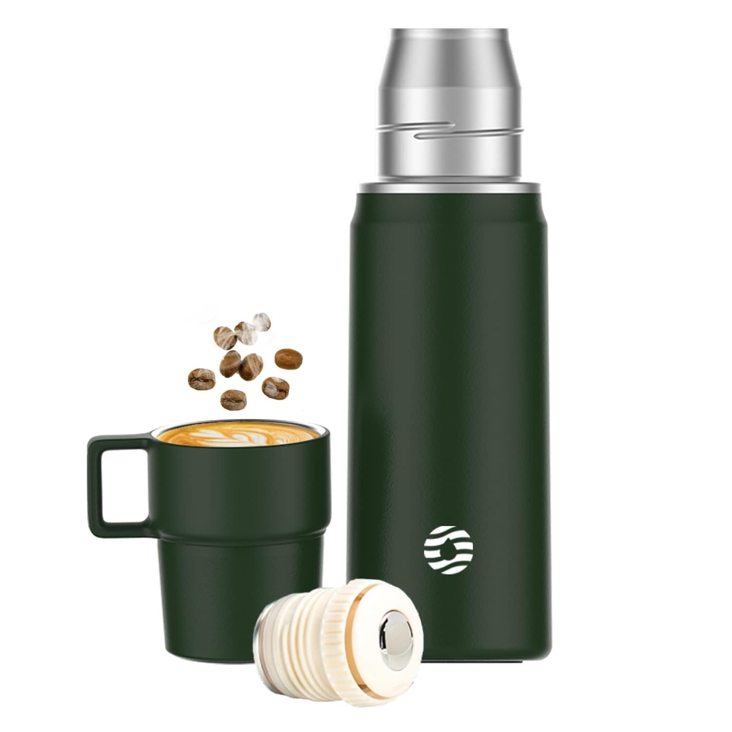 FJBOTTLE - TERMO CON AISLAMIENTO ACERO Y TAPA DE TRITAN EN FORMA DE TAZA 600ML - 1