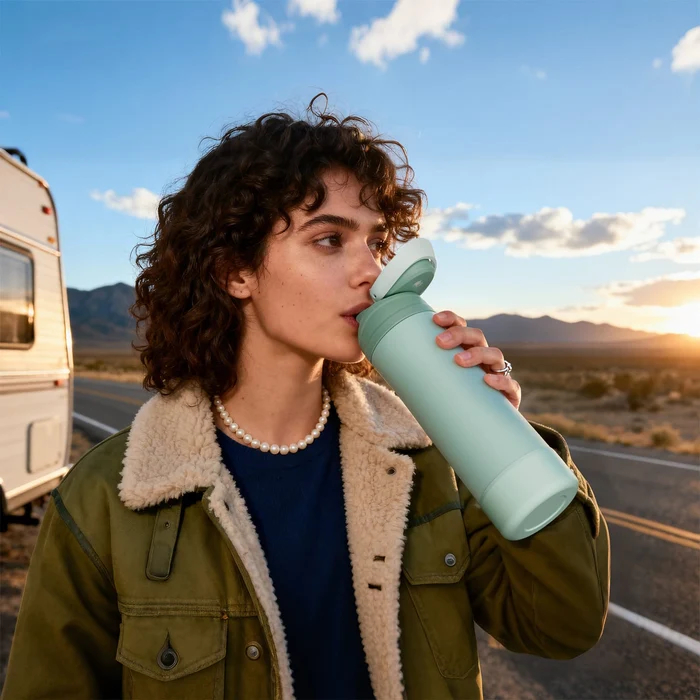 FJBOTTLE - BOTELLA TÉRMICA DE ACERO CON TAPA DE TRITÁN 600ML - 5