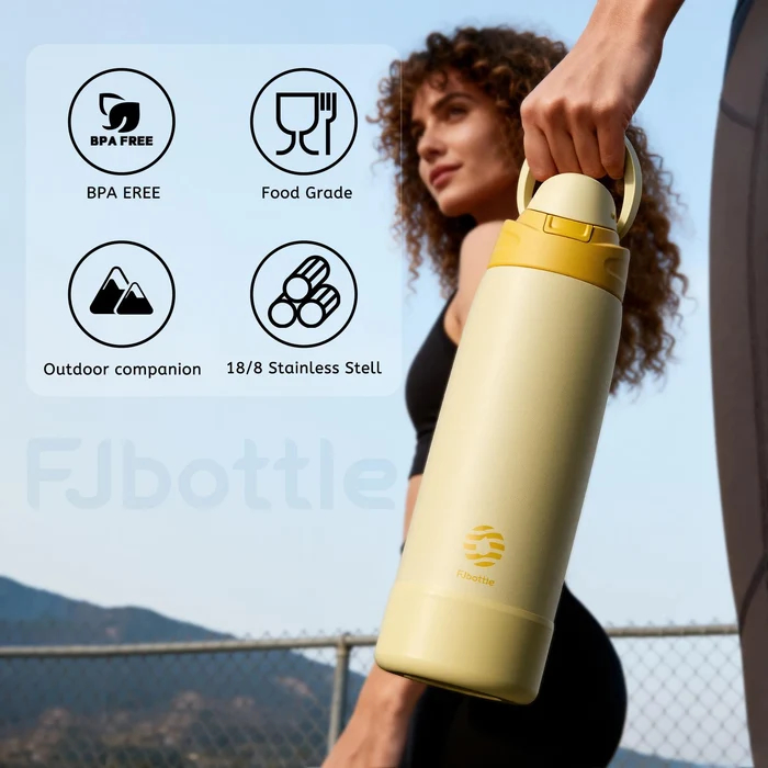 FJBOTTLE - BOTELLA TÉRMICA DE ACERO CON TAPA DE TRITÁN 600ML - 4