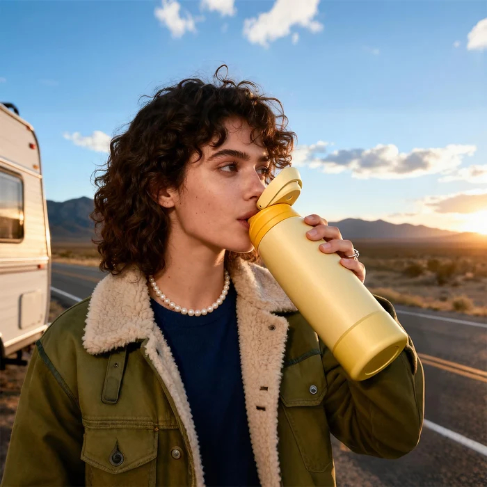 FJBOTTLE - BOTELLA TÉRMICA DE ACERO CON TAPA DE TRITÁN 600ML - 5