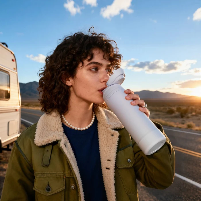 FJBOTTLE - BOTELLA TÉRMICA DE ACERO CON TAPA DE TRITÁN 600ML - 5