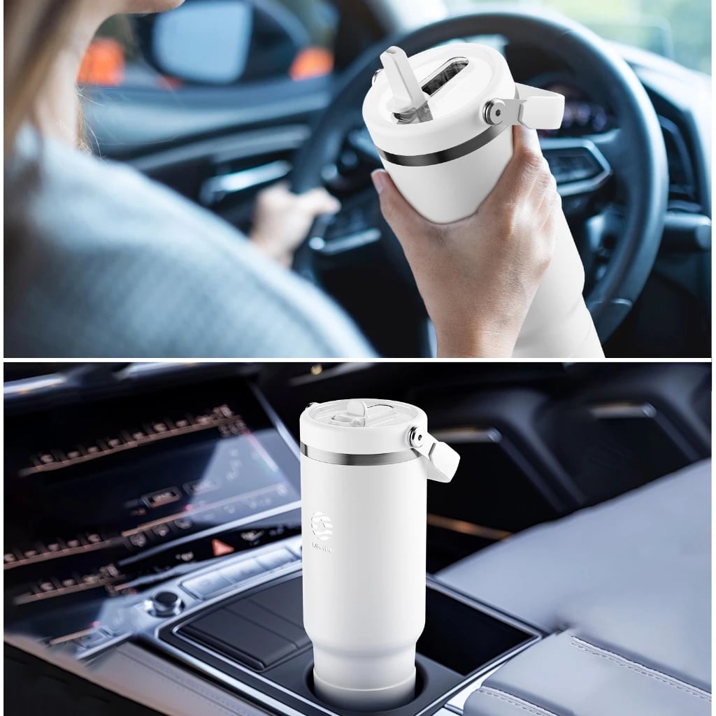 FJBOTTLE - BOTELLA TÉRMICO DE ACERO INOXIDABLE DE 1200ML CON CAÑITA ABATIBLE Y ASA - 2