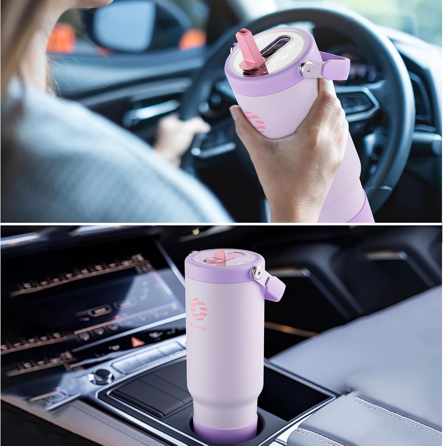 FJBOTTLE - BOTELLA TÉRMICO DE ACERO INOXIDABLE DE 1200ML CON CAÑITA ABATIBLE Y ASA - 2
