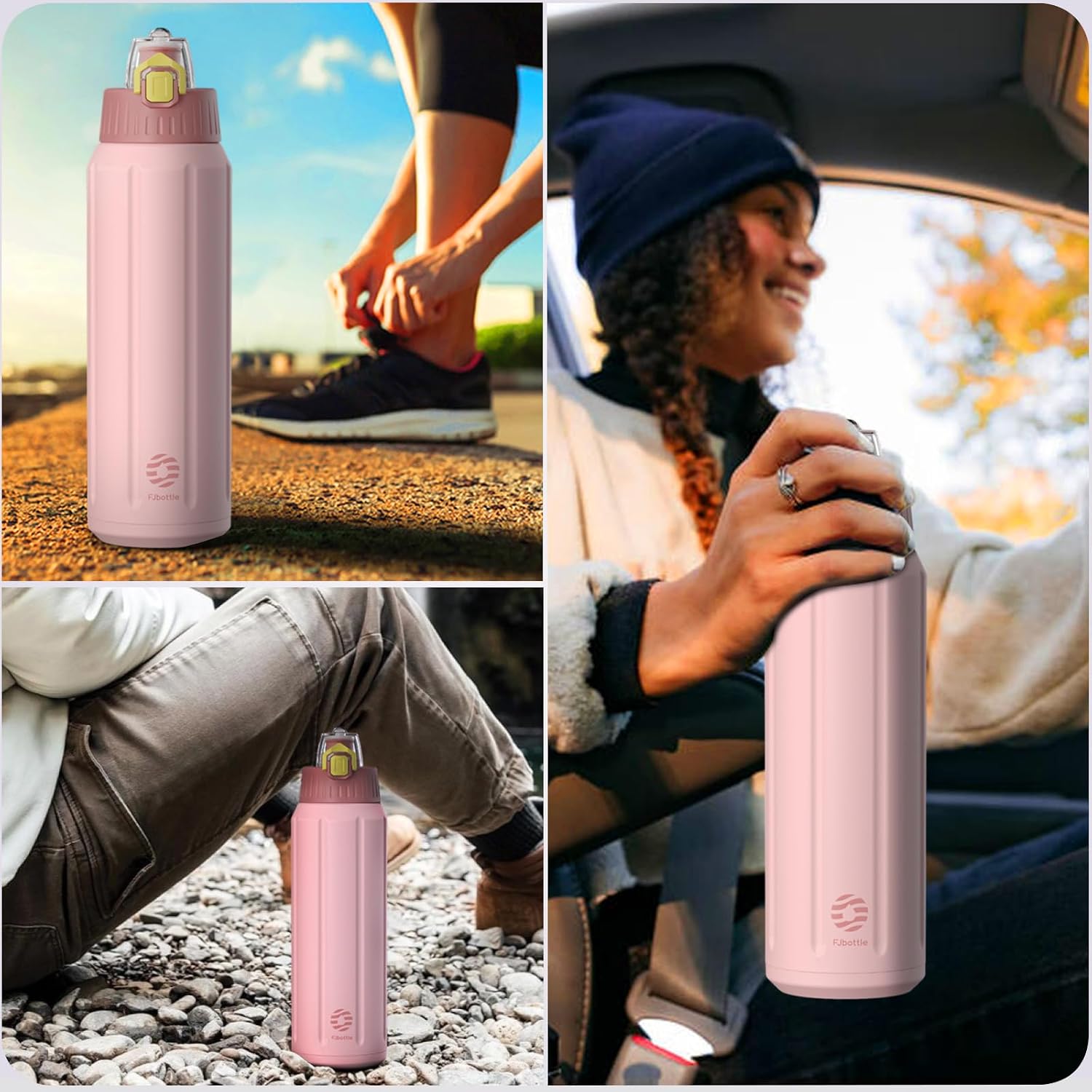 FJBOTTLE - BOTELLA DE AGUA DEPORTIVA CON TAPA TRITÁN Y AISLAMIENTO - 600ML - 3