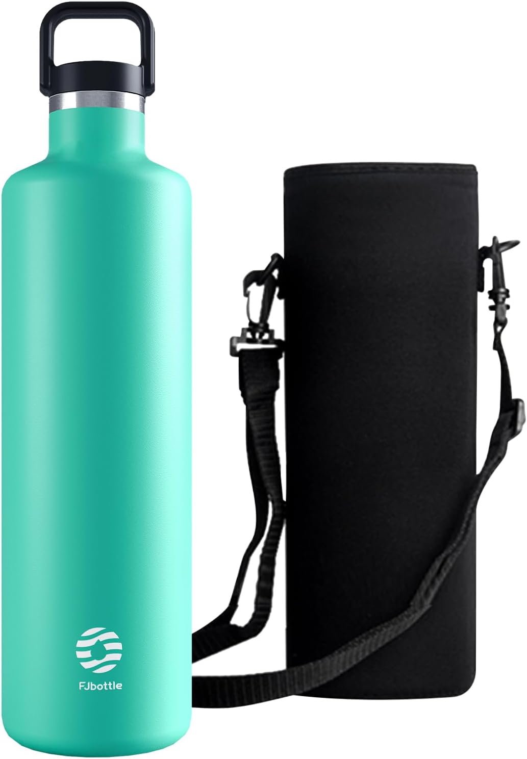 FJBOTTLE - BOTELLA DE AGUA DE 1750ML ACERO INOXIDABLE TÉRMICO DE DOBLE PARED PARA BEBIDAS CALIENTES/FRÍAS CON BOLSA DE TRANSPORTE - 1