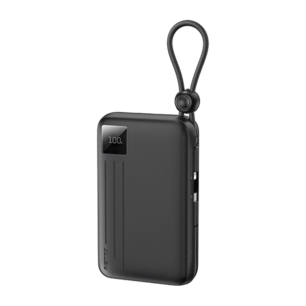 REMAX - POWER BANK 10000MAH FC-13 22.5W CON CABLES LIGHTNING Y TIPO-C C/PANEL LED - 1